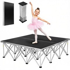 4’x4′ Portable Stage Platform Modular System Riser Foldable Performances Stage