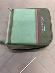 Vintage Case Logic 12 Disc CD/DVD Wallet Purple Black Teal (WBP018411)