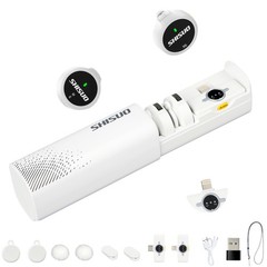 Magnetic Wireless Lavalier Microphone for iPhone 16 15 14, Noise Cancelling C…