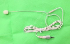 Beige Omnidirectional Wireless Single ear Headset Microphone for Sony Sennheiser