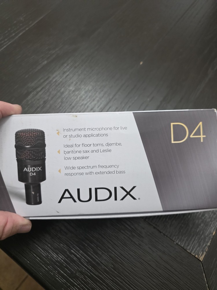 Audix D4 Dynamic Microphone New In Box!! 🔥 Awesome Item 🔥