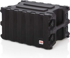 Gator Cases Pro Series Rotationally Molded 6U Rack Case with Shallow 13″ Depth