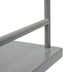 2000lbs Steel Platform Truck 48x24x36″ Hand Push Flat Cart 2 Casters w/ Brake US