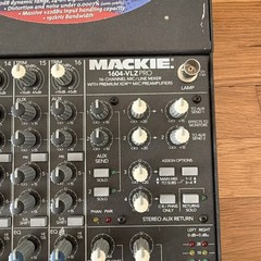 Mackie 1604-VLZ PRO 16-Channel Mic/Line Mixer Premium XDR Mic Preamps Untested