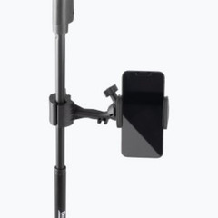 Mic Stand Smartphone Holder + Shock-Mount Wireless Mic Clip Vocal Stage Bundle