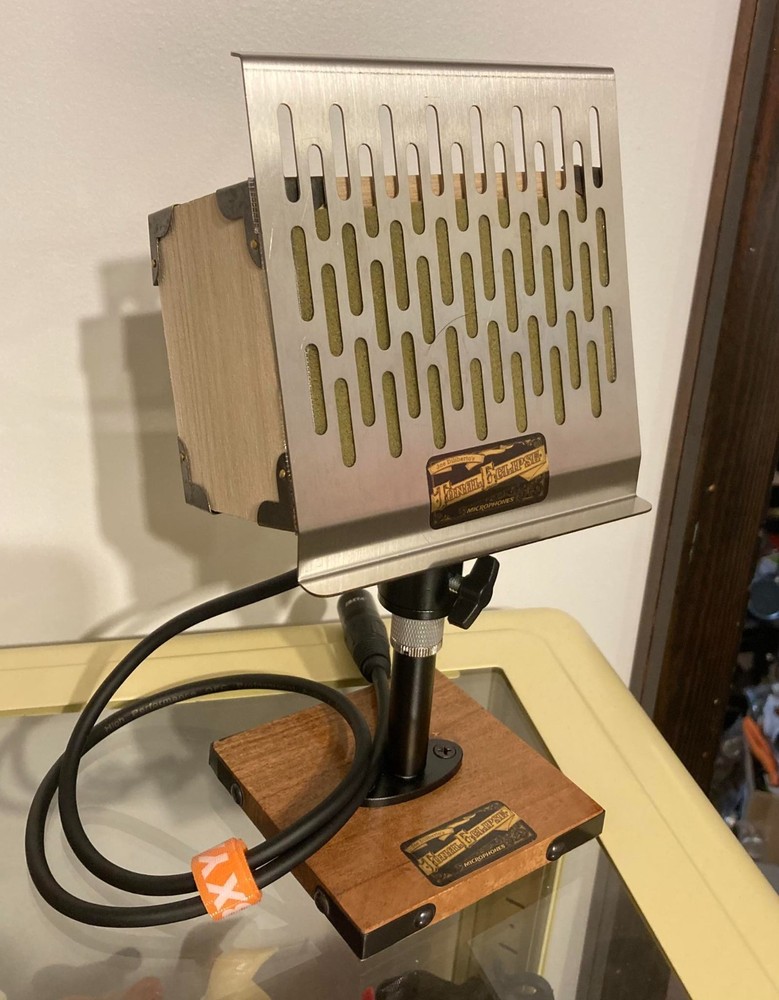 Custom Made Dynamic Microphone One Of A Kind Wood And Metal Works…PLEASE READ!
