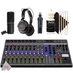 Zoom LiveTrak L-12 12-Channel Digital Mixer Multitrack Recorder + Zoom ZDM-1 Kit