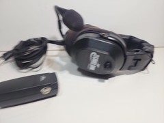 TELEX ECHELON aviation headphones w/ microphone headset 3 plug untested +C-57a
