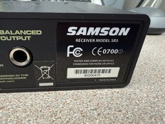 Samson SR5 STAGE 5H CH6 Wireless Microphone Receiver + Power Adapter – No Mic