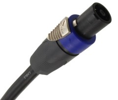 12AWG 4-Pole Neutrik SpeakOn to 2-Dual Banana Premium Speaker Cable