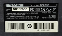 Tascam – Fire One Audio-Midi Control Unit w/ Power Supply – Used