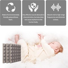 Lot 12 X 12 X 2″ Acoustic Foam Panels Sound Proof for Recording Home Studio Wall