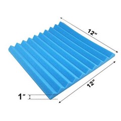 12 Pack Acoustic Foam Panels, 1″ X 12″ X 12″ No-Adhesive 1 Inch 12 Pack Blue