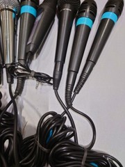 Lot of 10 Used Dynamic Wired Microphones – Various Brands & Models
