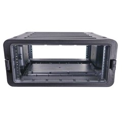 4 Space DJ Rack Road ABS Case with Pull Out Handle and Wheels by Prox