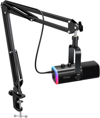 FIFINE XLR/USB Gaming Microphone Set, Dynamic PC Mic for Streaming Podcasting, C