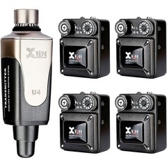 XVive U4R4 InEar Monitor Wireless System Transmitter One and Four Receiver