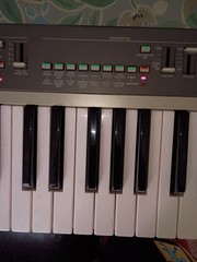 Vtg 1983 Yamaha PS-55 Synth Keyboard w/ Power Supply Works Tested