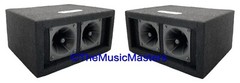 Pair 2-Way 100W Super Horn Tweeter Speaker Boxes Pro Studio DJ PA Car Home Audio