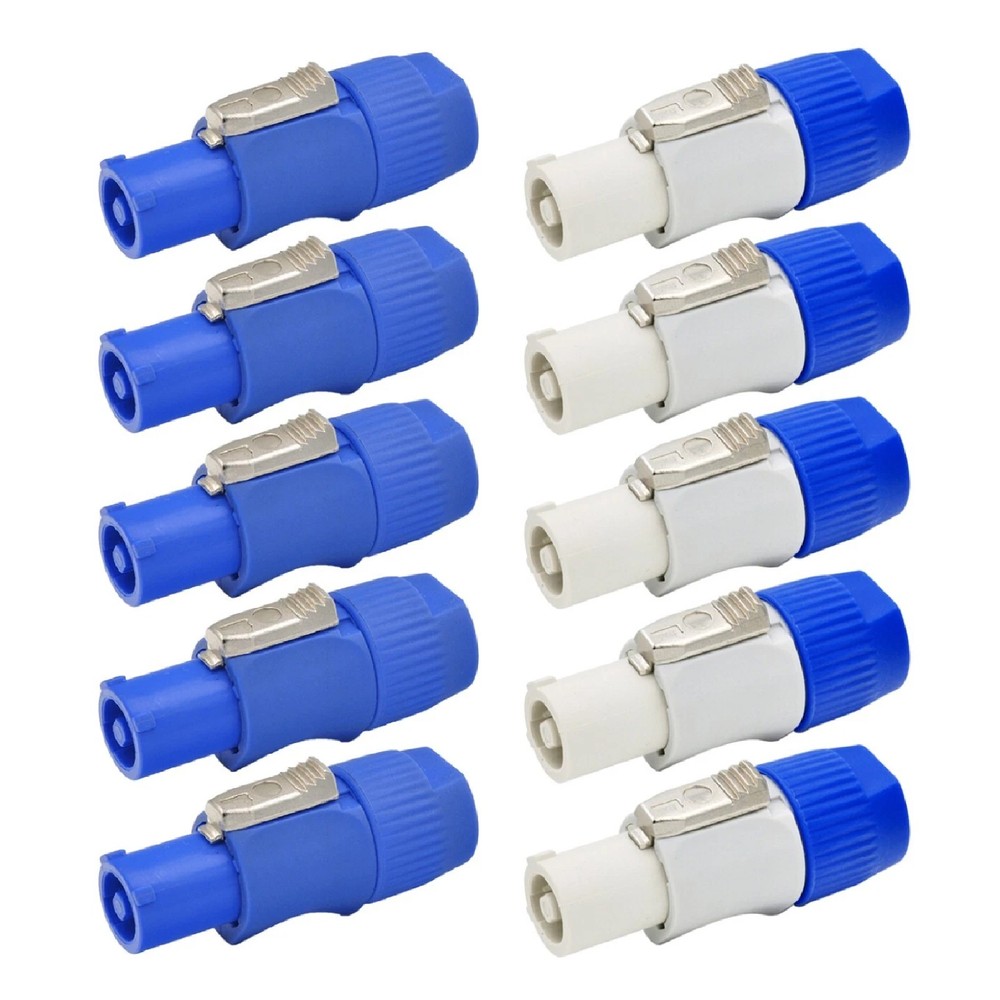 (5 EACH) NAC3FCA & NAC3FCB PowerCON Cable Connector Replacement for Neutrik