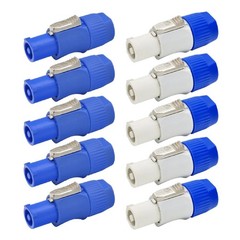 (5 EACH) NAC3FCA & NAC3FCB PowerCON Cable Connector Replacement for Neutrik