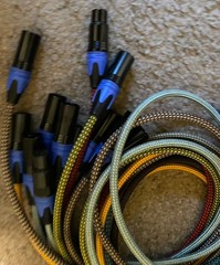 SMOKT Cable Type XLR 41ins Long Used Different Colors Lot Of 12