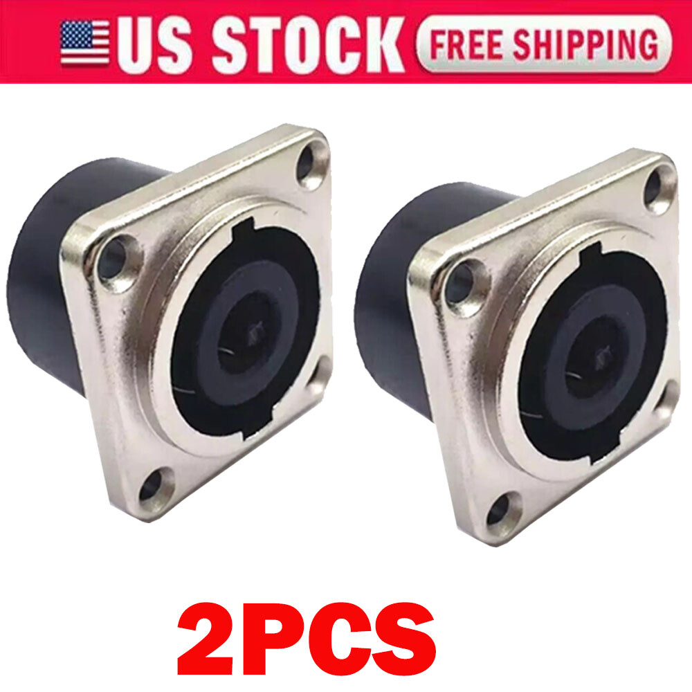 2x For Speakon Neutrik NL8MPR Loudspeaker/Amplifier 8 Pole Panel Connector