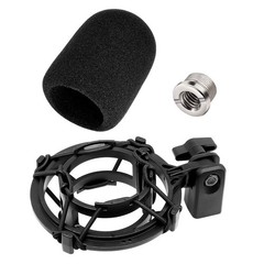Etour AT2020 Microphone Shock Mount with Pop Filter, [Custom Built for AT2020 Mi