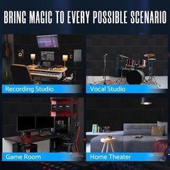 12 Pack Acoustic Foam Panels 1 X 12 X 12 Inches Sound Proof Foam Panels for Wall