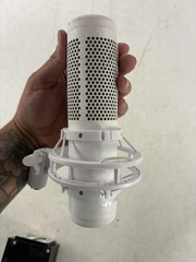 HyperX QuadCast USB Condenser Desktop Microphone White Gaming Streaming Mic