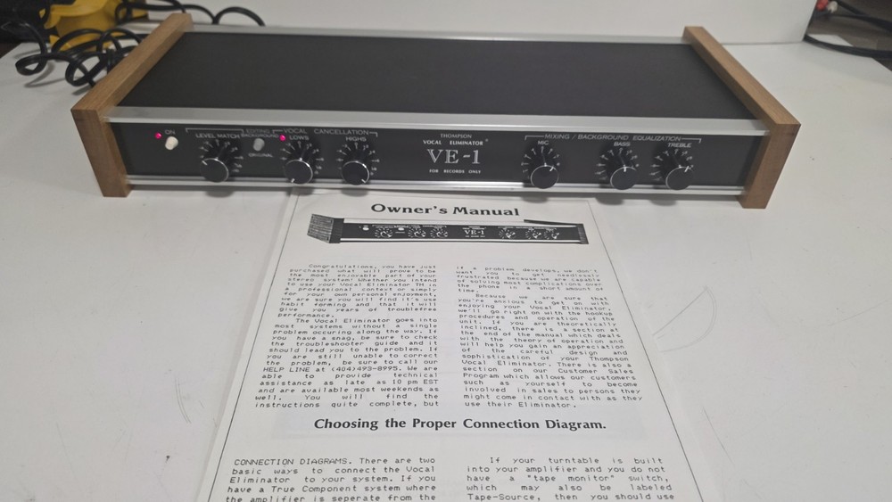 LT Sound Thompson VE-1 Vocal Eliminator Audio Processor