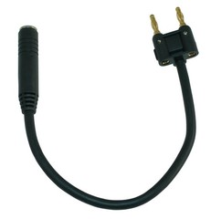 Peavey PV 1 ft Speaker Adapter Cable – Banana Plug to 1/4″ Female, 16 AWG