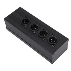 XLR 3 Pin Splitter Box With Robust Construction For PA System Easy To Use