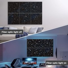 Acoustic Panels, Self-Adhesive Soundproof Wall Art Dark Blue (Starry Sky)