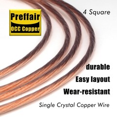 OCC Single-Crystal Copper Wire Speaker Wire Amplifier Tube Jumper Audio Cable