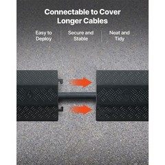 Uimoso Drop Over Cable Protector Ramp Heavy Duty Floor Cord Cover 17500 lbs
