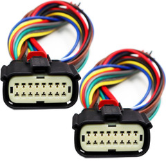 2Pcs 16 Pin Headlights Connector Compatible with Ram 1500 | 2019-2025 3.0L/3.6L/