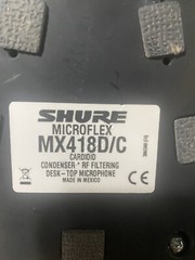 Shure MX418D/C Wired Desktop Microphone