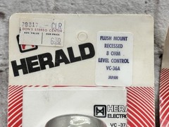Herald VC36A 8 Ohm L Pad Level Control Pair NOS Flush Mount Sealed Japan
