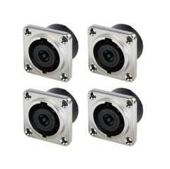 4PC For Speakon For Neutrik NL8MPR Loudspeaker Amplifier 8 Pole Panel Connectors