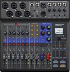 NEW! Zoom LiveTrak L-8 Portable 8-Channel Digital Mixer and Multitrack Recorder