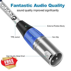 Devinal USB C to Dual XLR Audio Cable 10 FT