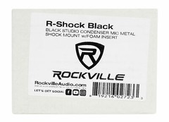 Rockville R-Shock Black Metal Shock Mount For Studio Mic Recording Microphone