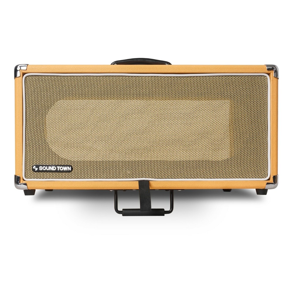 Sound Town Vintage 4U Amp Rack Case, 12.5″ Depth, Dust Cover,Orange (STVRC-4OR)
