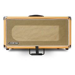Sound Town Vintage 4U Amp Rack Case, 12.5″ Depth, Dust Cover,Orange (STVRC-4OR)