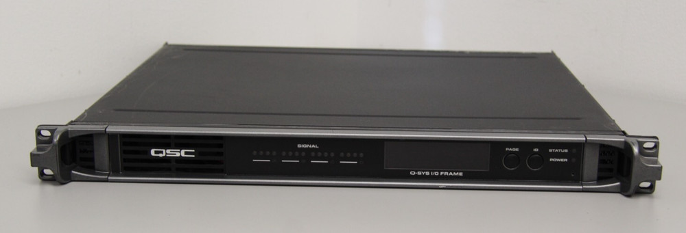 QSC Q-SYS I/O Frame Type2 Network Interface With 2 CIML4-HP Cards & 2 COL4 Cards