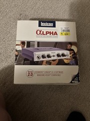 Lexicon Alpha multi-channel desktop recording studio interface.