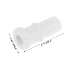 50Pcs White Lapel Microphone Tail Boots for 2Mm Cable Daily Use Mic Protector