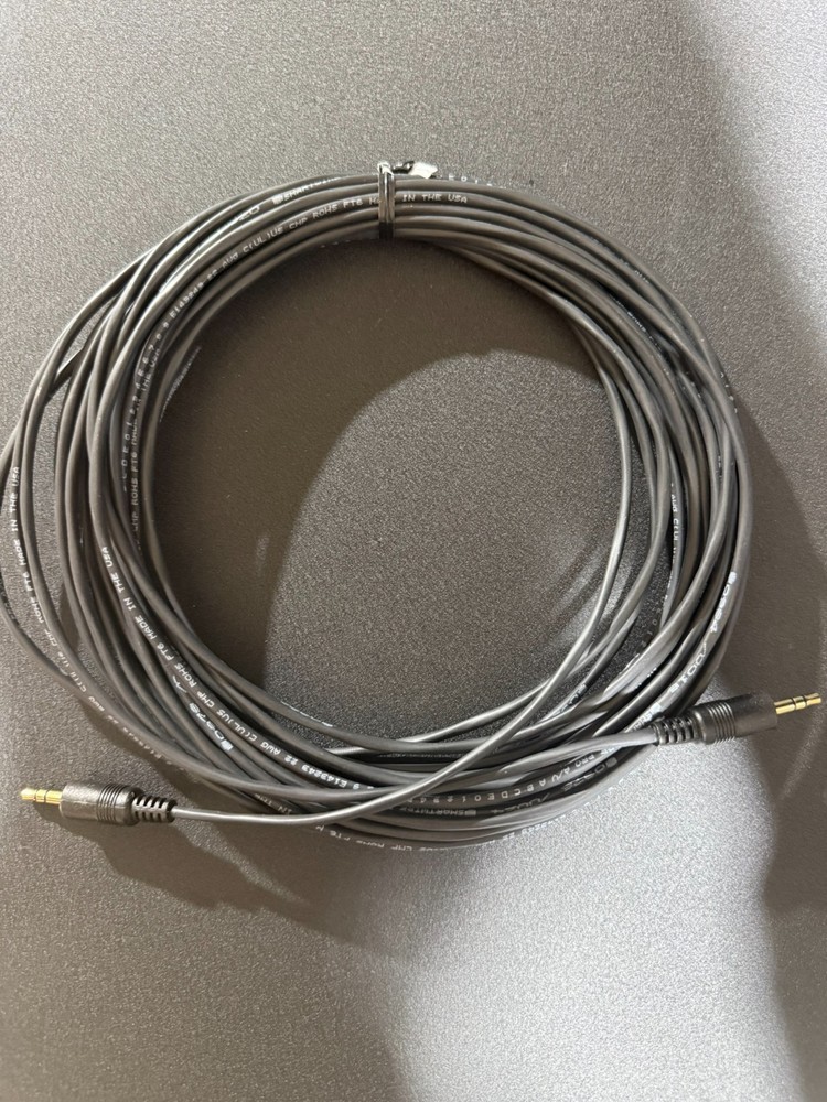 Audio Enhancement AC-0202 | 35’ 3.5 MALE TO 3.5 MALE PLENUM RATED- SHIELDED