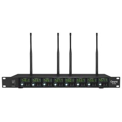 Wireless Microphone System 8 Channel 8 Lavalier Bodypacks Headset School Church